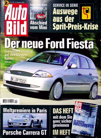Deckblatt Auto Bild (40/2000)